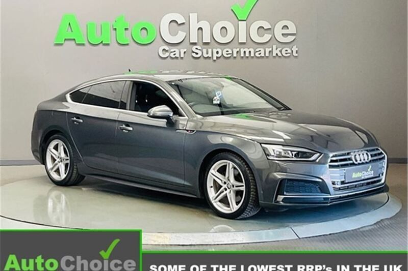 Grey Used 2018 Audi A5 Sportback S-Line Hatchback | £16,985 (Super price) - Image 1/2