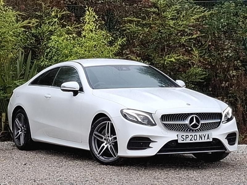 White Used 2020 Mercedes E220 AMG line Coupe | £21,998 (Good price) - Image 1/4