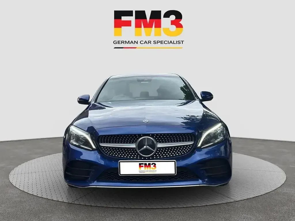 Used Mercedes C220 AMG line 194 HP (142 kW) 2020 Blue Sedan