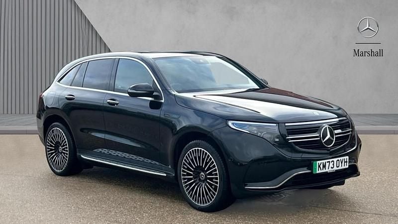 Used Mercedes EQC400 AMG Line Premium 300 kW (408 HP) 2023 Obsidian black metallic SUV