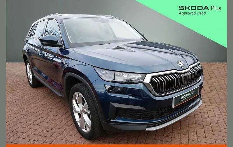 Used Skoda Kodiaq SE L Executive 147 HP (108 kW) 2024 Petrol blue metallic SUV
