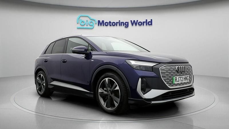 Used Audi Q4 e-tron S-Line 150 kW (204 HP) 2022 Blue SUV
