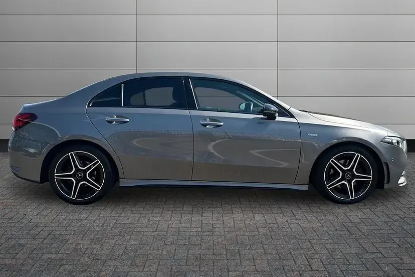 Used Mercedes A200 AMG line 148 HP (108 kW) 2022 Mountain grey Sedan