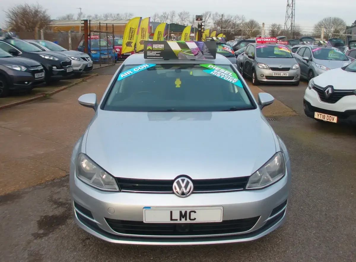 Used VW Golf VII SE 105 HP (77 kW) 2013 Silver Hatchback