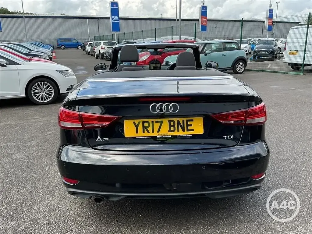 Used Audi A3 Cabriolet Design 110 HP (80 kW) 2017 Black Cabriolet