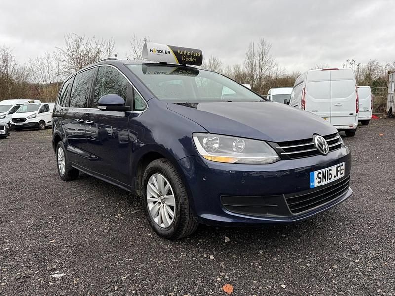 Used VW Sharan SE 150 HP (110 kW) 2016 Blue MPV