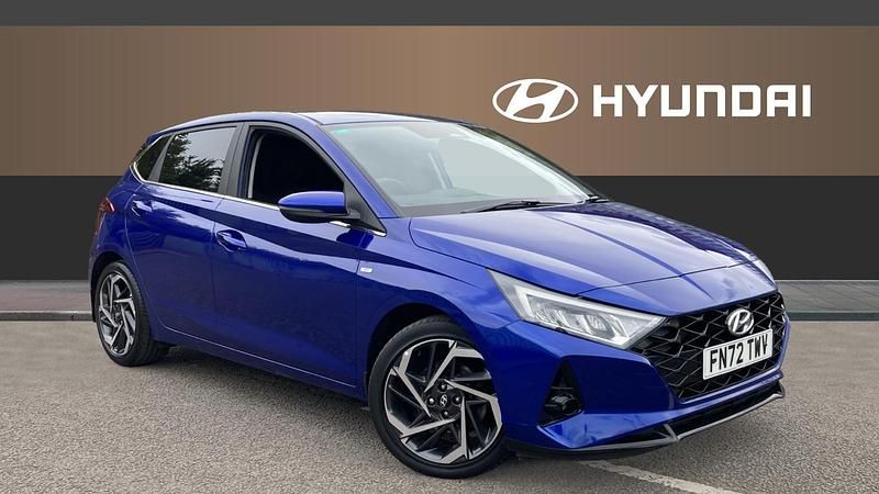 Blue Used 2022 Hyundai i20 Premium Hatchback | £13,328 (Fair price) - Image 1/4