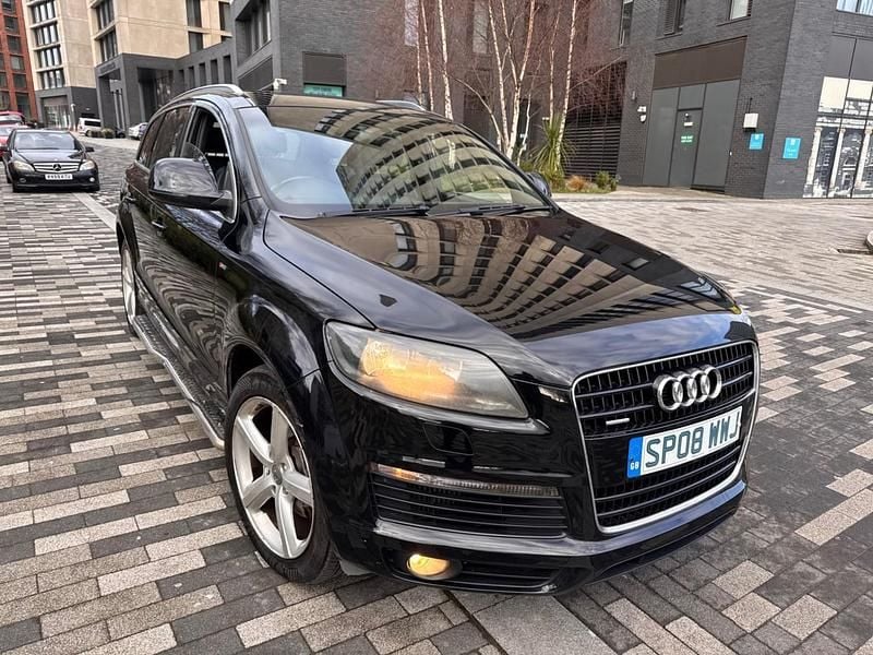 Black Used 2008 Audi Q7 S-Line SUV | £4,350 (Fair price) - Image 1/4