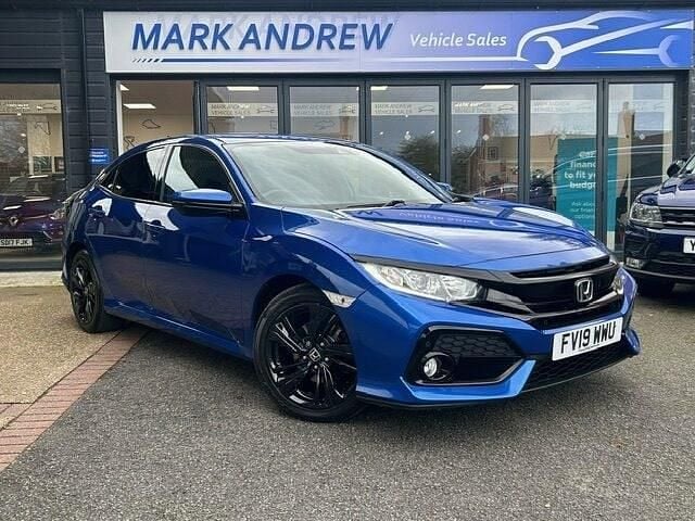 Blue Used 2019 Honda Civic SR Hatchback | £11,995 (Fair price) - Image 1/4