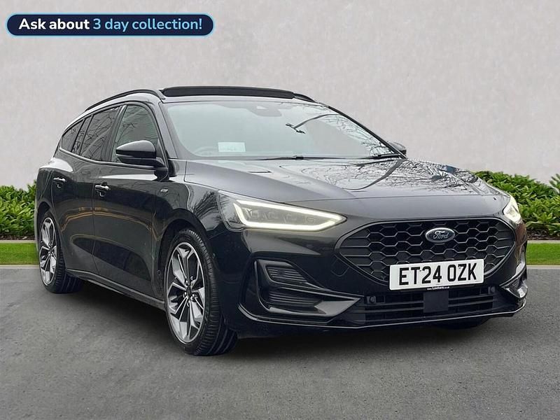 Black Used 2024 Ford Focus ST-Line X Estate | £20,925 (A bit pricey) - Image 1/2