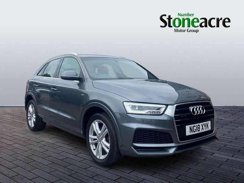 Grey Used 2018 Audi Q3 S-Line SUV | £11,995 (Fair price) - Image 1/4
