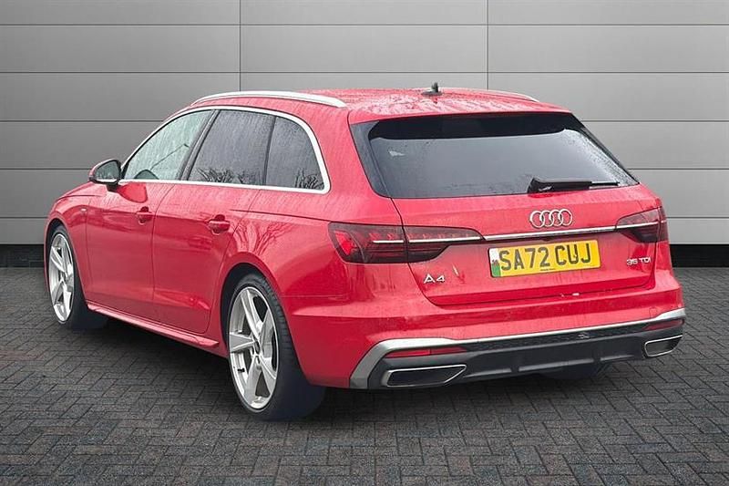 Used Audi A4 S-Line 163 HP (119 kW) 2022 Red Estate