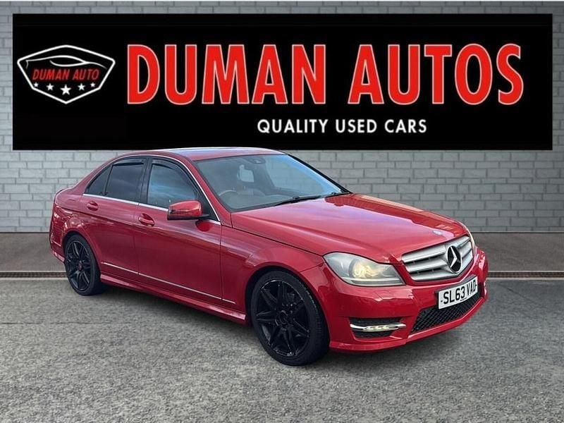 Red Used 2013 Mercedes C220 AMG Sedan | £5,995 (Fair price) - Image 1/4