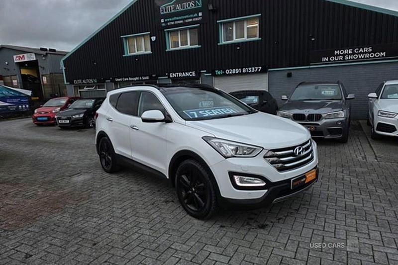 Used Hyundai Santa Fe Premium SE 197 HP (144 kW) 2014 White SUV