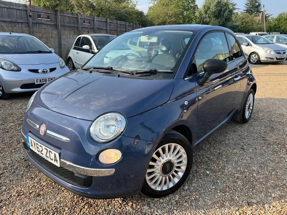Used Fiat 500 Lounge 69 HP (50 kW) 2012 Blue Hatchback