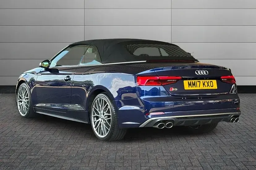 Used Audi S5 Cabriolet Design 349 HP (256 kW) 2017 Navarra blue Cabriolet