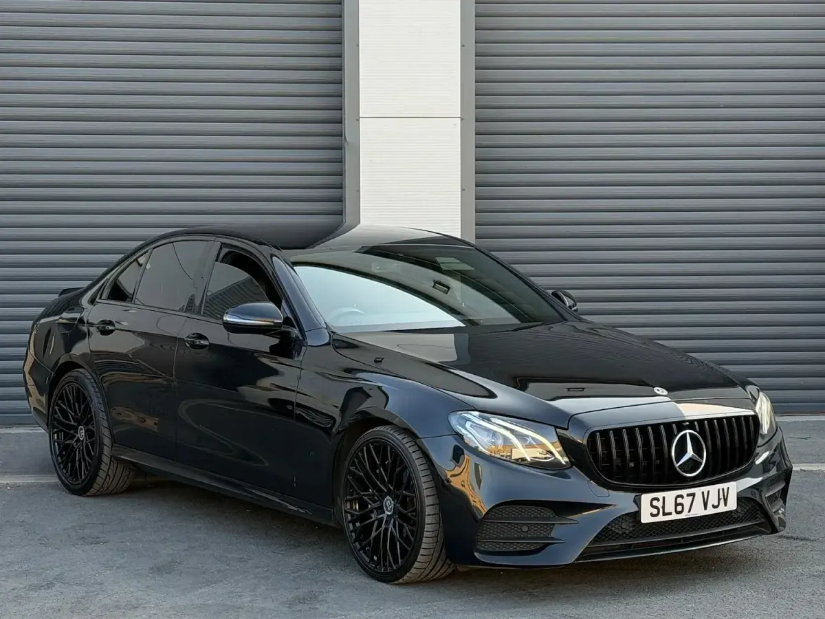 Used Mercedes E220 AMG line 2017 Black Sedan