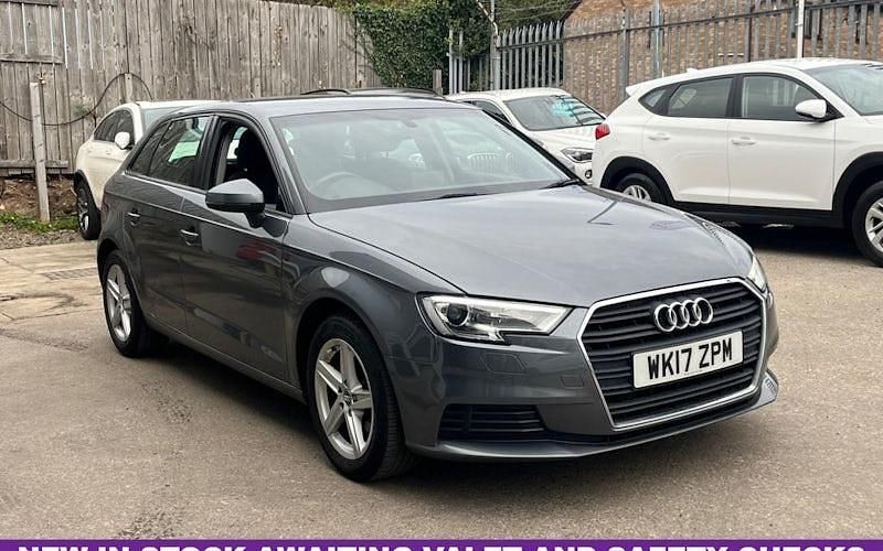 Grey Used 2017 Audi A3 Sportback Design Hatchback | £12,490 (Good price) - Image 1/4