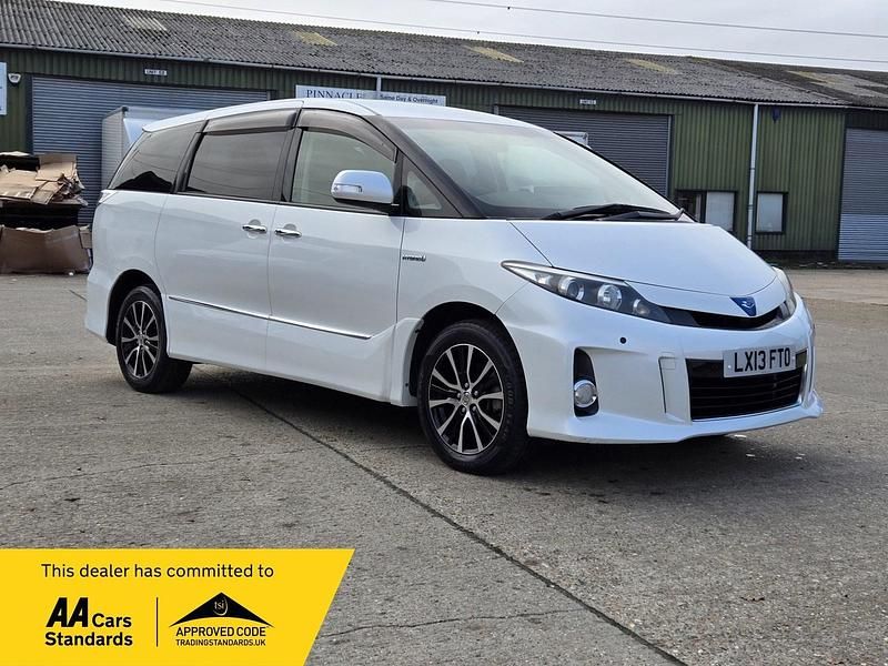 Used Toyota Estima Hybrid 2013 White MPV