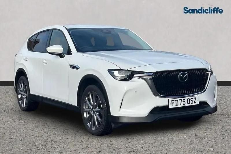 Solid arctic white New 2025 Mazda CX-60 Comfort SUV | £34,233 (Good price) - Image 1/4