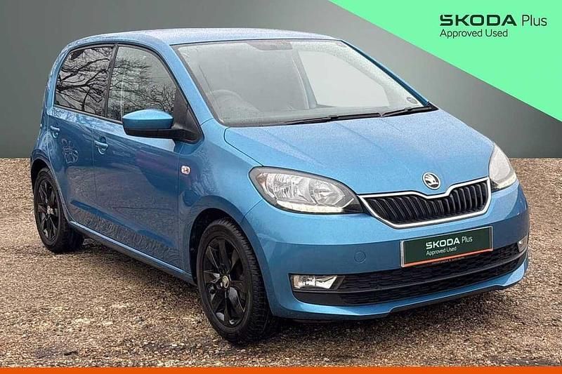 Used Skoda Citigo 44 HP (32 kW) 2018 Crystal blue metallic Hatchback