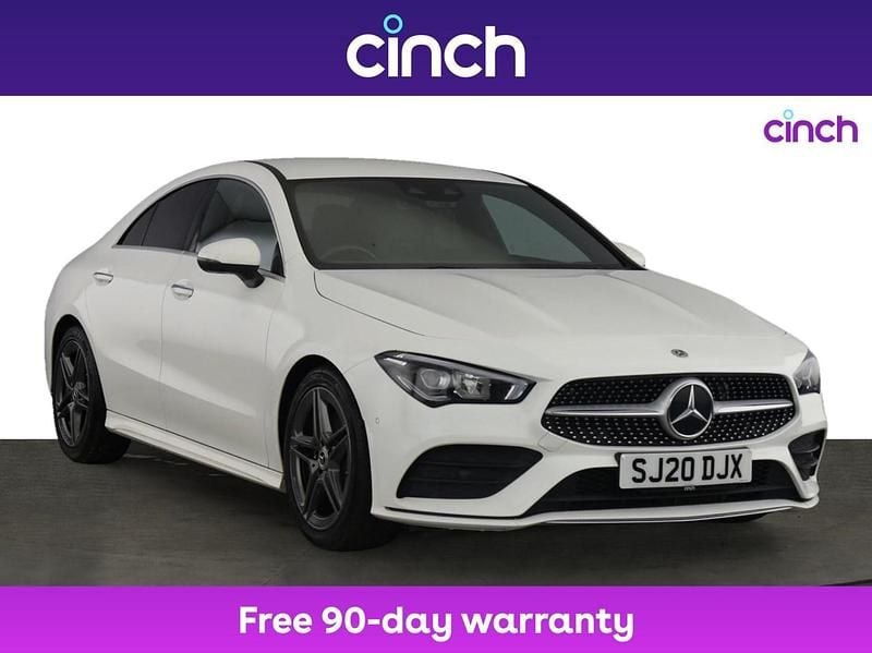 White Used 2020 Mercedes CLA220 AMG Line Premium Sedan | £21,449 (Fair price) - Image 1/3