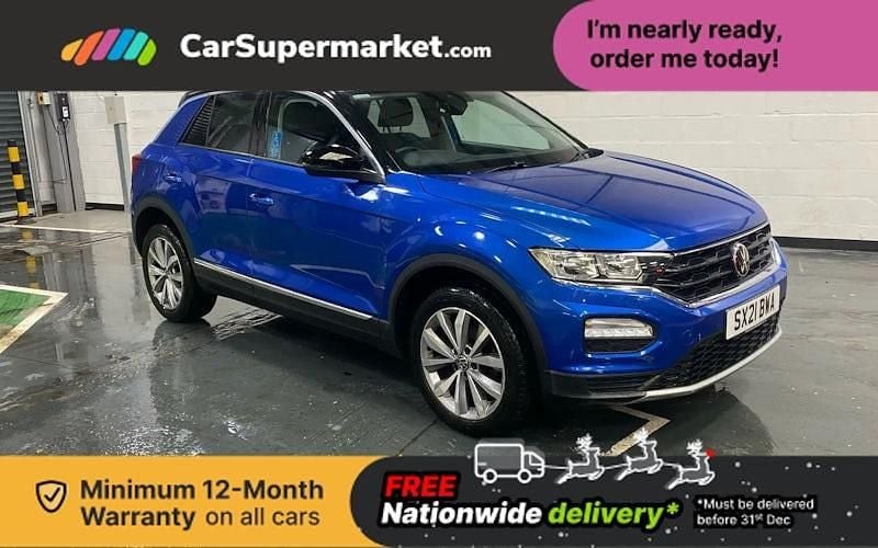 Blue Used 2021 VW T-Roc Design SUV | £15,197 (Good price) - Image 1/3