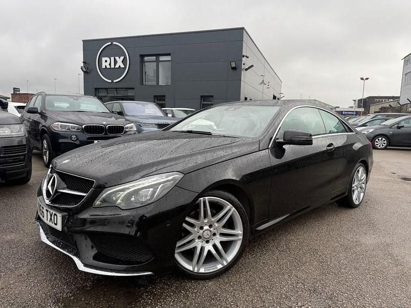 Used Mercedes E220 AMG line 177 HP (130 kW) 2016 Black Coupe