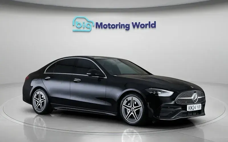 Used Mercedes C200 AMG line 224 HP (164 kW) 2024 Black Sedan
