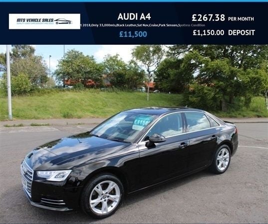Black Used 2018 Audi A4 Sport Sedan | £11,500 (Super price) - Image 1/1