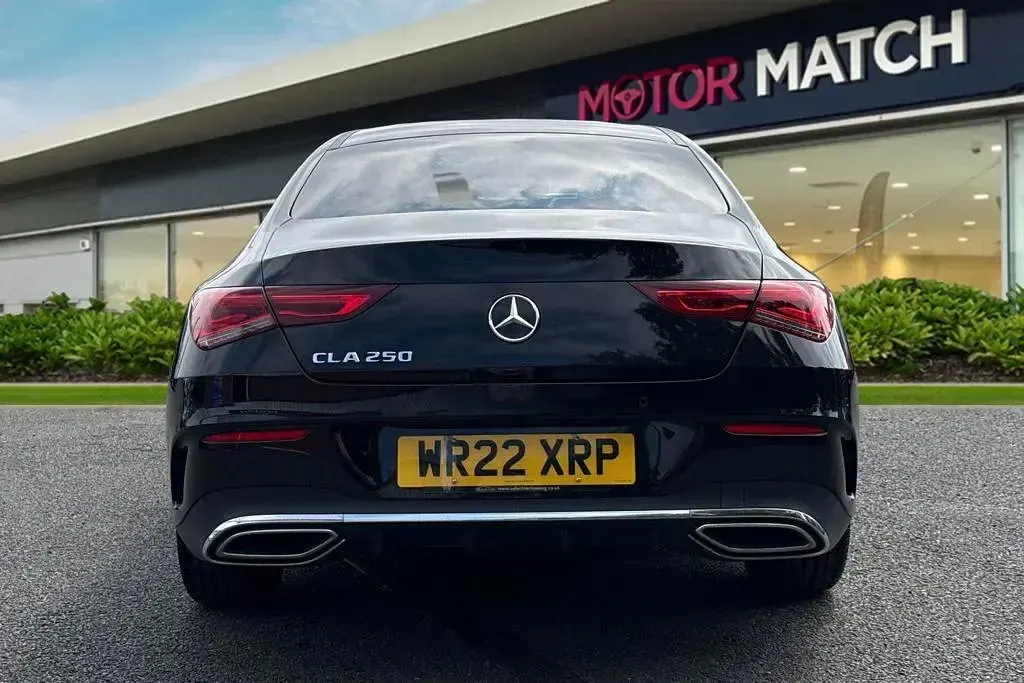 Used Mercedes CLA250 AMG line 224 HP (164 kW) 2022 Black Coupe