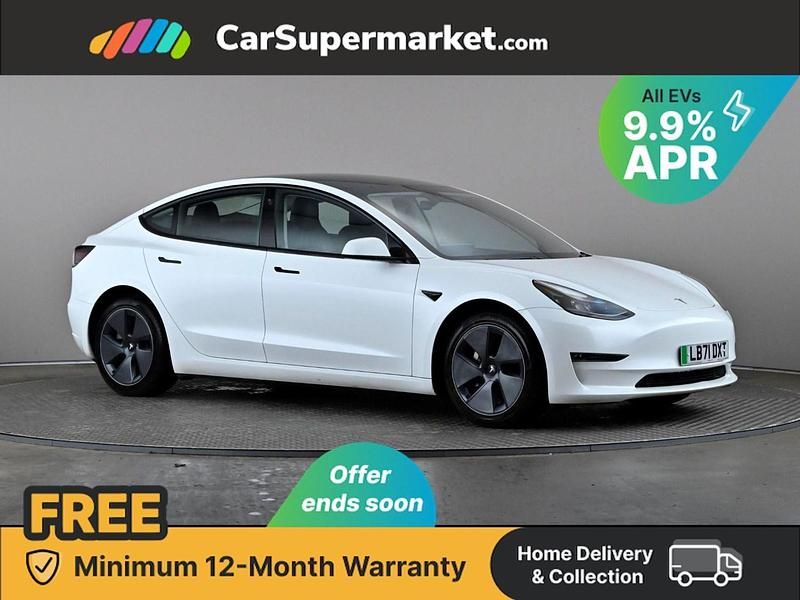 White Used 2021 Tesla Model 3 Long Range AWD Sedan | £18,487 (Fair price) - Image 1/3