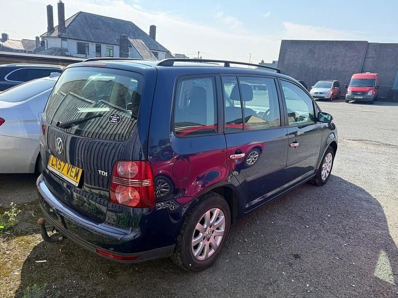 Used VW Touran S 90 HP (66 kW) 2007 Blue MPV