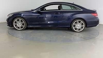 Used Mercedes E350 AMG line 258 HP (189 kW) 2017 Blue Coupe