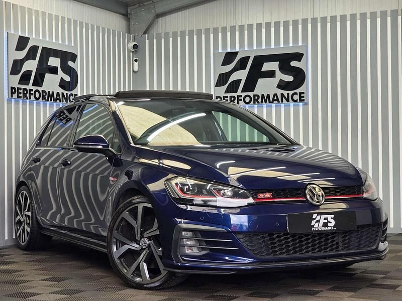Used VW Golf VII GTI 245 HP (180 kW) 2017 Blue Hatchback