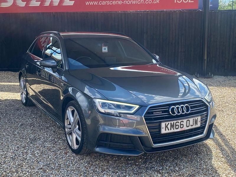 Grey Used 2016 Audi A3 Sportback S-Line Hatchback | £11,699 (Fair price) - Image 1/4