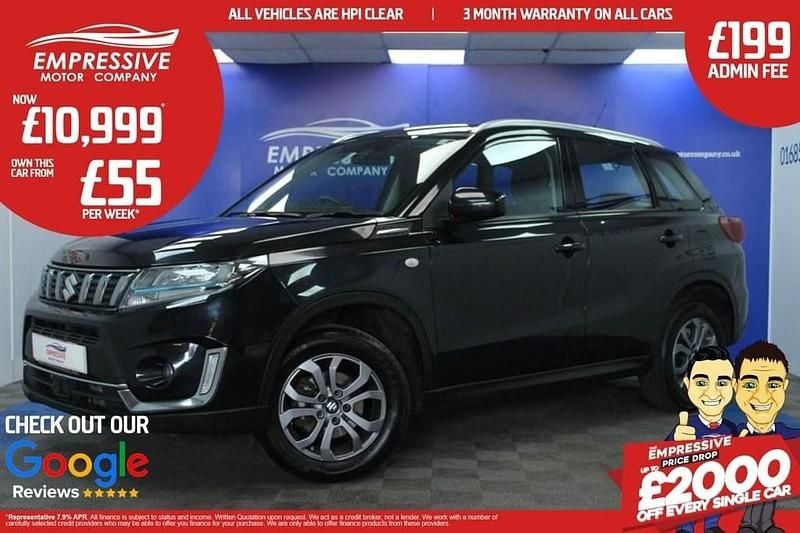 Black Used 2021 Suzuki Vitara SZ4 SUV | £10,999 (Fair price) - Image 1/4