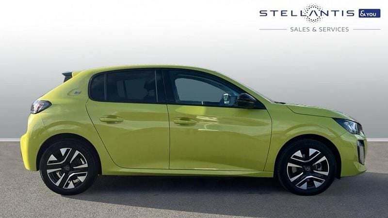 Yellow Used 2024 Peugeot e-208 Style Hatchback | £14,233 (Good price) - Image 1/4