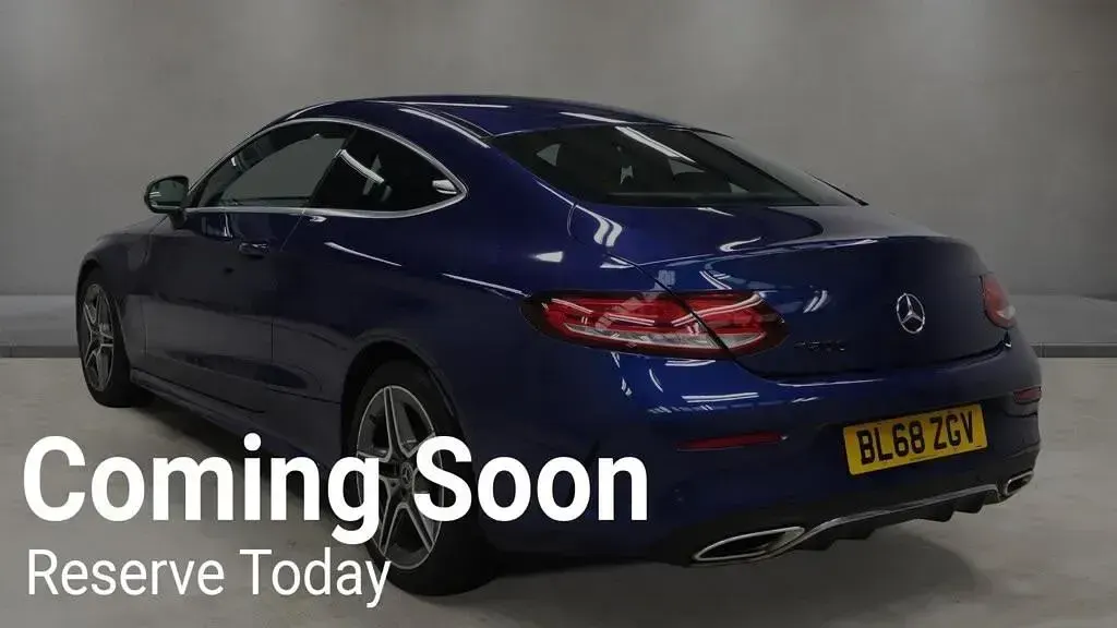 Used Mercedes C200 AMG line 2019 Blue Coupe