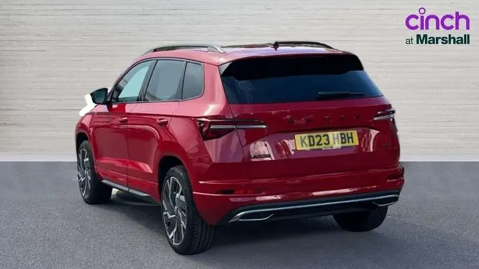 Used Skoda Karoq SportLine 190 HP (139 kW) 2023 Red SUV