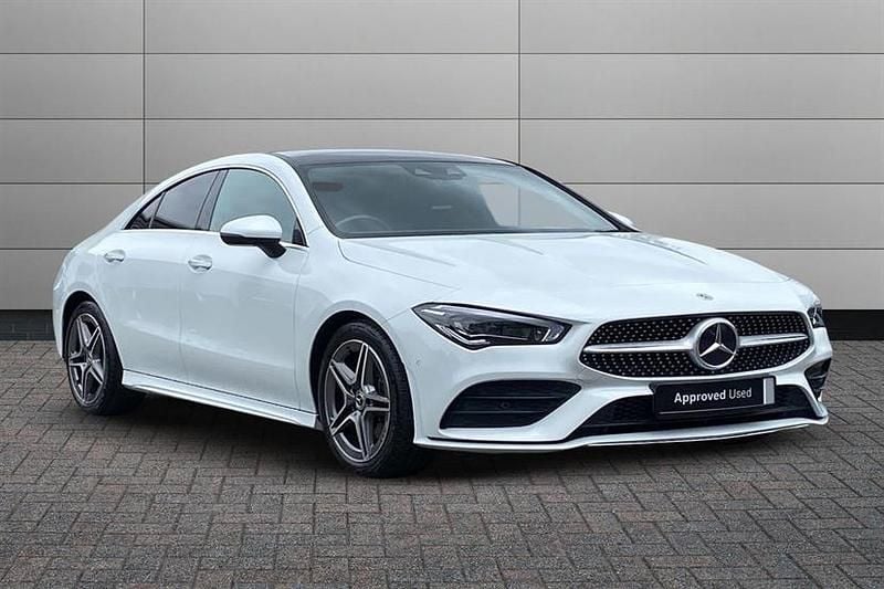 White Used 2021 Mercedes CLA200 AMG Line Premium Plus Sedan | £26,290 (Fair price) - Image 1/4