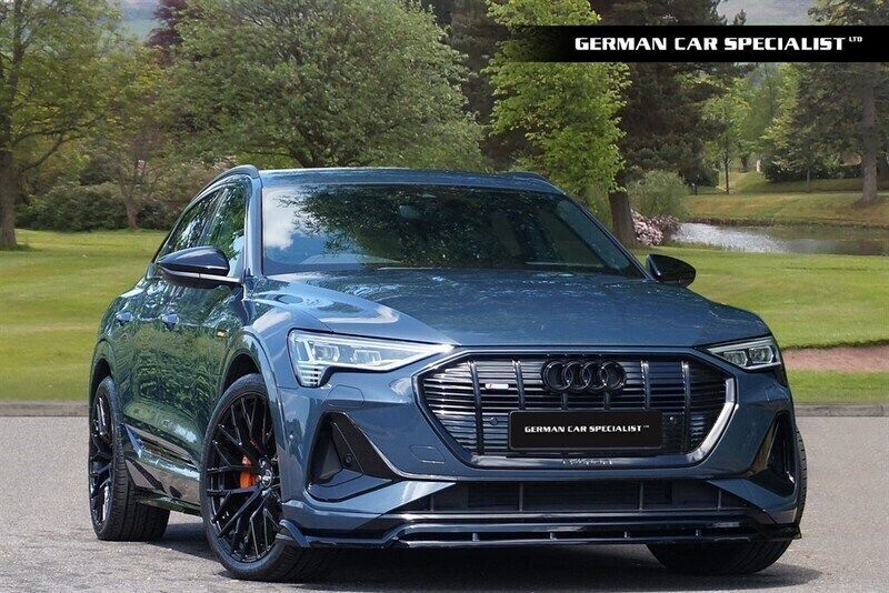 Plasma blue Used 2022 Audi e-tron Sportback Black Edition SUV | £28,990 - Image 1/4