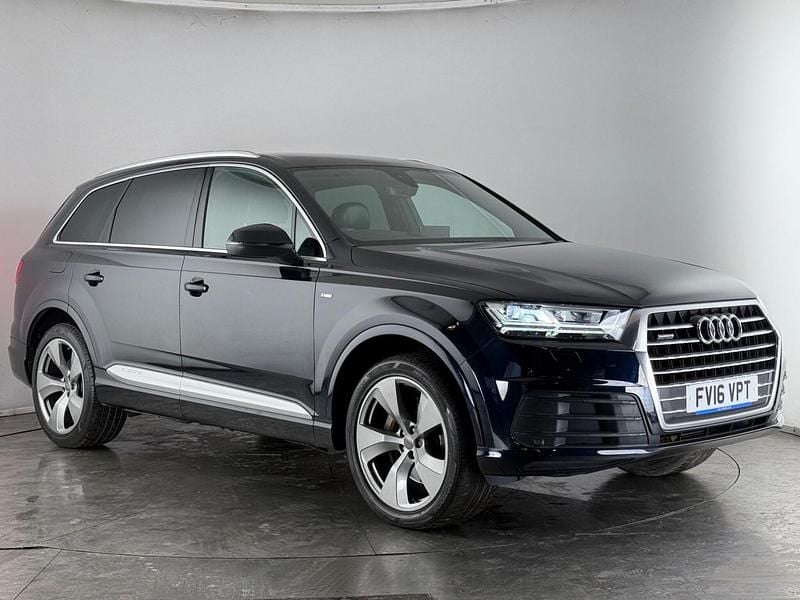 Blue Used 2016 Audi Q7 S-Line SUV | £20,450 (Fair price) - Image 1/4