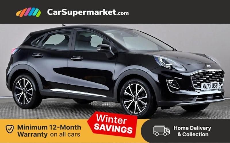 Black Used 2022 Ford Puma Titanium Hatchback | £13,697 (Good price) - Image 1/3