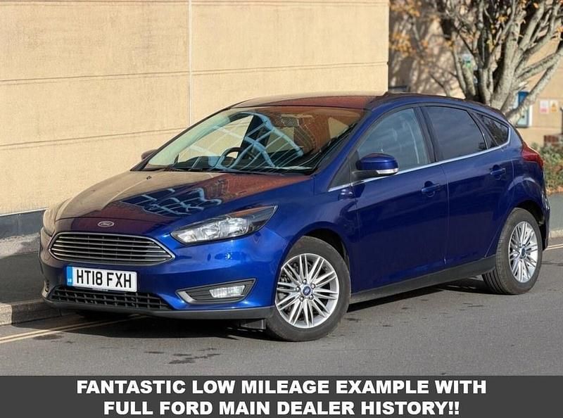 Blue Used 2018 Ford Focus Zetec Hatchback | £7,995 (Fair price) - Image 1/3