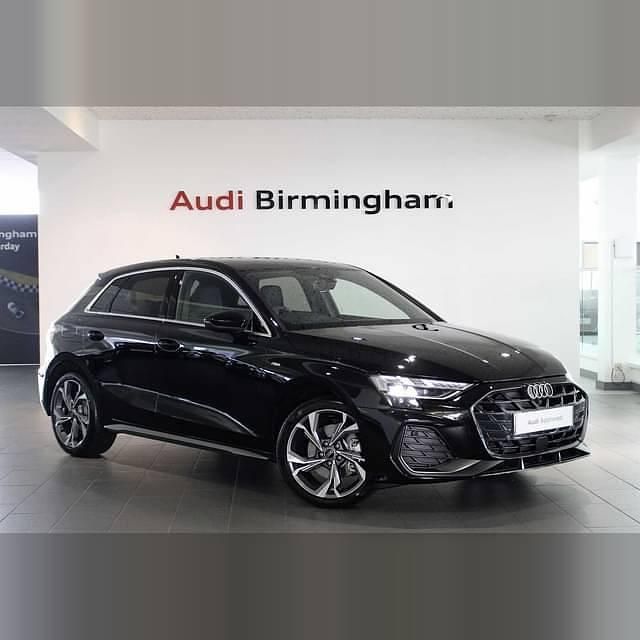 Mythos black New 2025 Audi A3 Sportback e-tron S-Line Sedan | £43,000 (Fair price) - Image 1/4