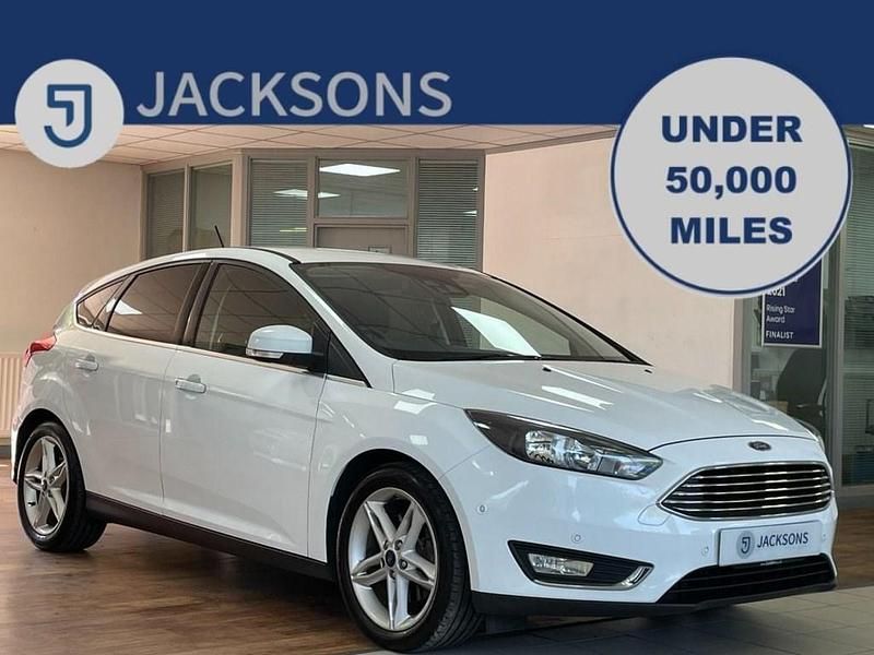 White Used 2017 Ford Focus Titanium Hatchback | £8,694 (Good price) - Image 1/3