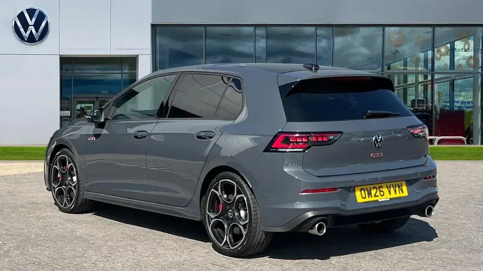 New VW Golf VIII GTI 265 HP (194 kW) 2026 Dolphin grey metallic black Hatchback