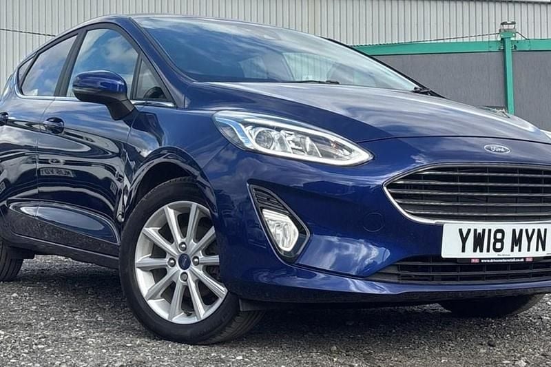 Blue Used 2018 Ford Fiesta Titanium Hatchback | £8,195 (Good price) - Image 1/1