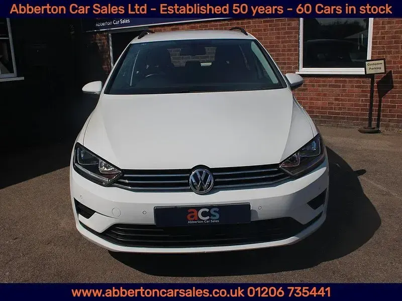 Used VW Golf Sportsvan SE 125 HP (91 kW) 2014 White MPV
